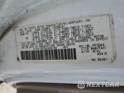 Zdjęcie 13 z 13 samochodu: 2002 TOYOTA SIENNA CE VIN:4T3ZF19CX2U438189 - miniatura