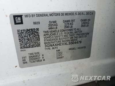 Zdjęcie 13 z 16 samochodu: 2020 CHEVROLET EQUINOX LS VIN:3GNAXHEVXLS504479 - miniatura