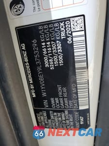 Zdjęcie 14 z 16 samochodu: 2020 MERCEDES-BENZ METRIS VIN:W1YV0BEY9L3753296 - miniatura