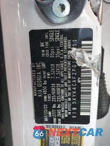 Zdjęcie 14 z 14 samochodu: 2023 KIA SPORTAGE SX VIN:5XYK4CAF2PG129511 - miniatura