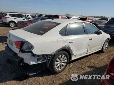 Trzecie zdjęcie samochodu z tyłu: 2013 VOLKSWAGEN PASSAT S VIN:1VWAP7A35DC087591 - miniatura