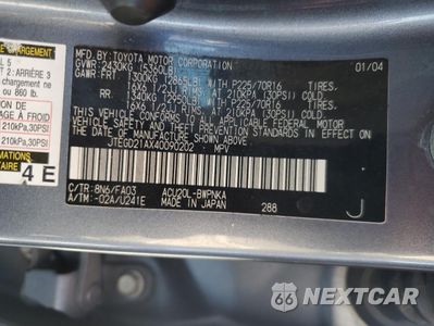 Zdjęcie 14 z 15 samochodu: 2004 TOYOTA HIGHLANDER VIN:JTEGD21AX40090202 - miniatura