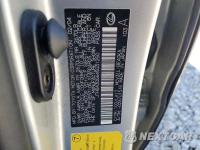 Zdjęcie 12 z 12 samochodu: 2004 LEXUS ES 330 VIN:JTHBA30G645031250 - miniatura