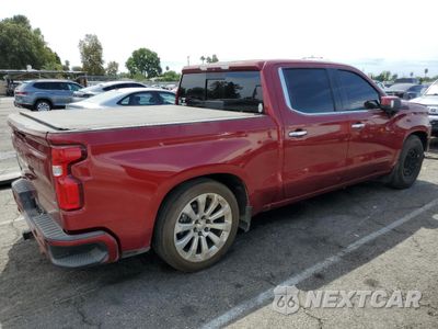 Trzecie zdjęcie samochodu z tyłu: 2019 CHEVROLET SILVERADO K1500 HIGH COUNTRY VIN:1GCUYHEL0KZ137689 - miniatura