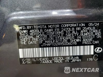 Zdjęcie 13 z 16 samochodu: 2024 LEXUS IS 500 F SPORT VIN:JTHAP1D2XR5006078 - miniatura