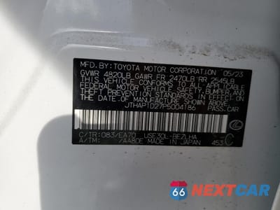 Zdjęcie 13 z 14 samochodu: 2023 LEXUS IS 500 F SPORT VIN:JTHAP1D27P5004186 - miniatura