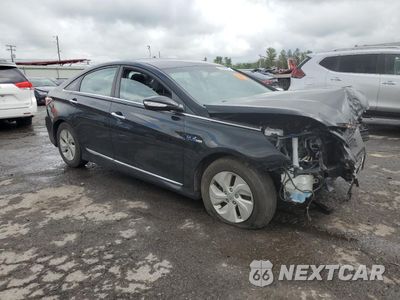 Czwarte zdjęcie samochodu z boku: 2015 HYUNDAI SONATA HYBRID VIN:KMHEC4A48FA139118 - miniatura