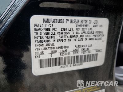 Zdjęcie 12 z 12 samochodu: 2008 INFINITI M35 BASE VIN:JNKAY01E18M601881 - miniatura