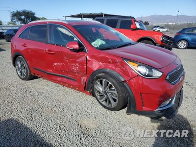 Czwarte zdjęcie samochodu z boku: 2017 KIA NIRO EX TOURING VIN:KNDCE3LC4H5082707 - miniatura