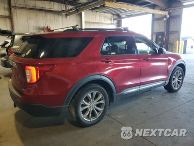 Trzecie zdjęcie samochodu z tyłu: 2020 FORD EXPLORER XLT VIN:1FMSK8DH1LGD14118 - miniatura