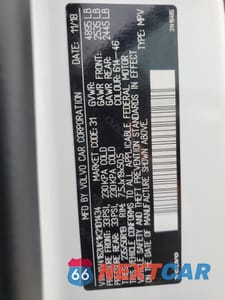 Zdjęcie 12 z 13 samochodu: 2019 VOLVO XC40 T5 MOMENTUM VIN:YV4162UK1K2101434 - miniatura