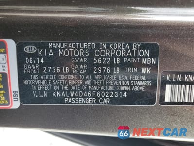 Zdjęcie 12 z 14 samochodu: 2015 KIA K900 VIN:KNALW4D46F6022314 - miniatura