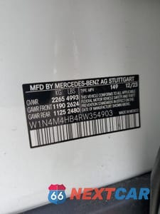 Zdjęcie 13 z 13 samochodu: 2024 MERCEDES-BENZ GLB 250 4MATIC VIN:W1N4M4HB4RW354903 - miniatura