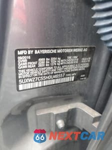 Zdjęcie 13 z 13 samochodu: 2017 BMW X3 SDRIVE28I VIN:5UXWZ7C55H0U46557 - miniatura