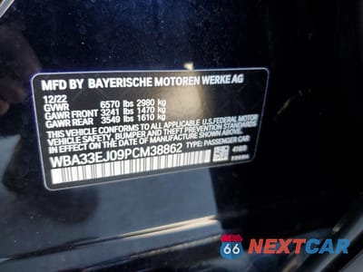 Zdjęcie 12 z 15 samochodu: 2023 BMW 760 XI VIN:WBA33EJ09PCM38862 - miniatura