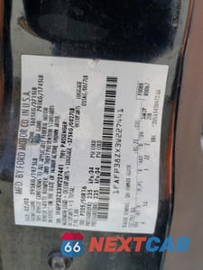 Zdjęcie 12 z 14 samochodu: 2003 FORD FOCUS ZTS VIN:1FAFP38ZX3W227441 - miniatura