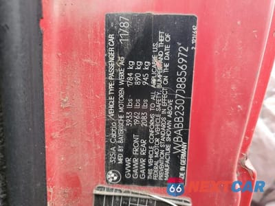 Zdjęcie 13 z 13 samochodu: 1988 BMW 325 I AUTOMATIC VIN:WBABB2307J8856972 - miniatura