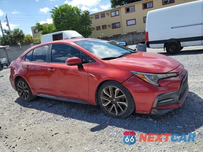 Czwarte zdjęcie samochodu z boku: 2020 TOYOTA COROLLA SE VIN:JTDS4RCE0LJ003746 - miniatura