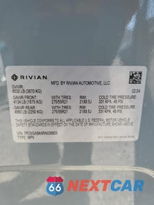 Zdjęcie 13 z 15 samochodu: 2024 RIVIAN R1S ADVENTURE VIN:7PDSGABA6RN036803 - miniatura