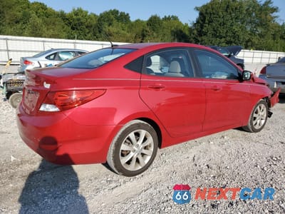 Trzecie zdjęcie samochodu z tyłu: 2014 HYUNDAI ACCENT GLS VIN:KMHCU4AE1EU624565 - miniatura