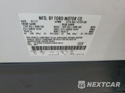 Zdjęcie 13 z 13 samochodu: 2017 FORD EXPLORER XLT VIN:1FM5K7D82HGB91833 - miniatura