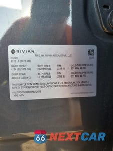 Zdjęcie 13 z 14 samochodu: 2025 RIVIAN R1S ADVENTURE VIN:7PDSGBBA9SN072092 - miniatura