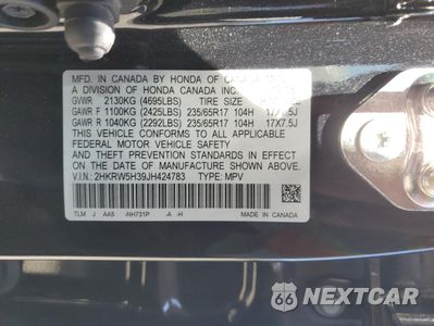 Zdjęcie 13 z 13 samochodu: 2018 HONDA CR-V LX VIN:2HKRW5H39JH424783 - miniatura