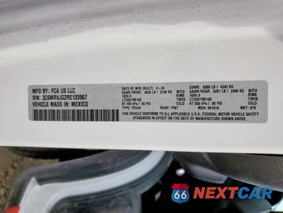 Zdjęcie 14 z 15 samochodu: 2024 RAM PROMASTER 3500 3500 HIGH VIN:3C6MRVJG2RE133967 - miniatura