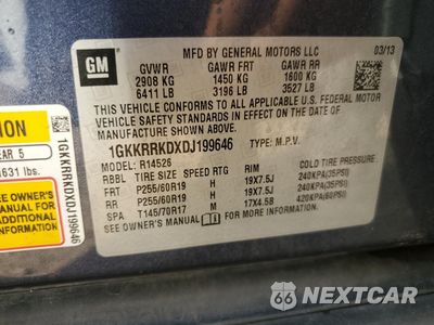 Zdjęcie 12 z 12 samochodu: 2013 GMC ACADIA SLT-1 VIN:1GKKRRKDXDJ199646 - miniatura