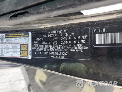 Zdjęcie 12 z 15 samochodu: 2021 KIA FORTE GT LINE VIN:3KPF34ADXME382352 - miniatura