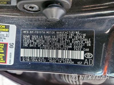 Zdjęcie 12 z 12 samochodu: 2016 TOYOTA COROLLA L VIN:2T1BURHE6GC720162 - miniatura
