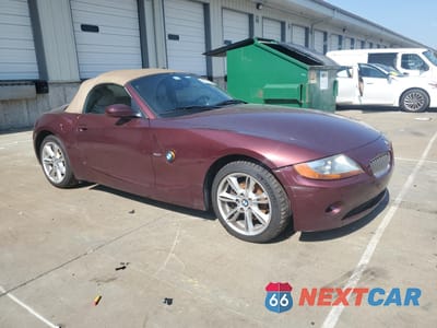Czwarte zdjęcie samochodu z boku: 2003 BMW Z4 3.0 VIN:4USBT53403LT20833 - miniatura