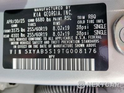 Zdjęcie 13 z 13 samochodu: 2026 KIA EV9 LIGHT VIN:5XYAB5S19TG008176 - miniatura