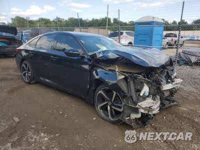 Czwarte zdjęcie samochodu z boku: 2019 HONDA ACCORD SPORT VIN:1HGCV1F37KA057932 - miniatura