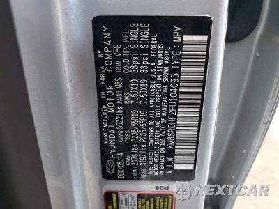 Zdjęcie 13 z 15 samochodu: 2015 HYUNDAI SANTA FE GLS VIN:KM8SRDHF2FU104095 - miniatura