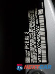 Zdjęcie 12 z 13 samochodu: 2022 TOYOTA SUPRA BASE VIN:WZ1DB0C09NW052837 - miniatura