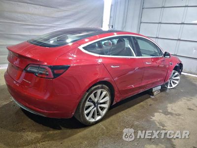 Trzecie zdjęcie samochodu z tyłu: 2018 TESLA MODEL 3 VIN:5YJ3E1EB3JF133367 - miniatura