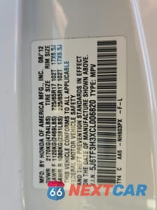Zdjęcie 12 z 14 samochodu: 2012 HONDA CROSSTOUR EX VIN:5J6TF3H3XCL006820 - miniatura