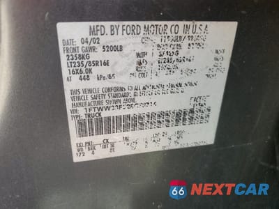 Zdjęcie 12 z 12 samochodu: 2002 FORD F350 SUPER DUTY VIN:1FTWW33F52EC78716 - miniatura