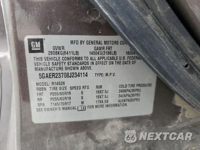 Zdjęcie 13 z 14 samochodu: 2008 BUICK ENCLAVE VIN:5GAER23708J234114 - miniatura
