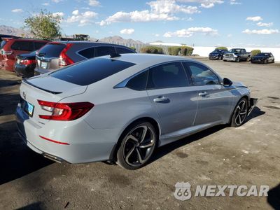 Trzecie zdjęcie samochodu z tyłu: 2022 HONDA ACCORD SPORT VIN:1HGCV1F30NA040068 - miniatura
