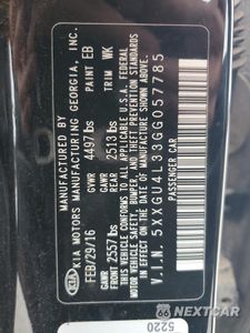 Zdjęcie 13 z 13 samochodu: 2016 KIA OPTIMA EX VIN:5XXGU4L33GG057785 - miniatura