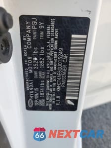 Zdjęcie 12 z 12 samochodu: 2016 HYUNDAI ACCENT SE VIN:KMHCT4AE6GU015249 - miniatura