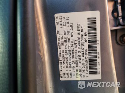 Zdjęcie 13 z 13 samochodu: 2007 HONDA CR-V EXL VIN:JHLRE48767C104912 - miniatura