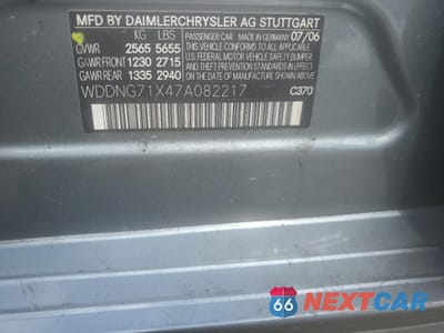 Zdjęcie 12 z 12 samochodu: 2007 MERCEDES-BENZ S 550 VIN:WDDNG71X47A082217 - miniatura