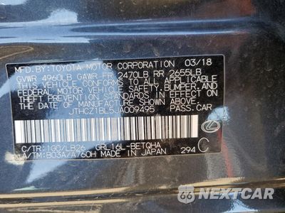 Zdjęcie 12 z 13 samochodu: 2018 LEXUS GS 350 BASE VIN:JTHCZ1BL5JA009495 - miniatura