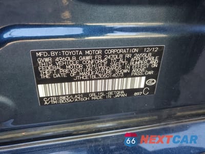 Zdjęcie 12 z 12 samochodu: 2013 LEXUS GS 350 VIN:JTHCE1BL3D5014073 - miniatura