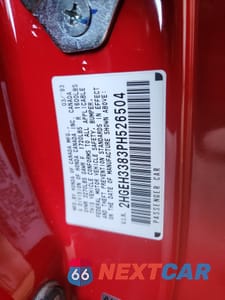 Zdjęcie 12 z 12 samochodu: 1993 HONDA CIVIC SI VIN:2HGEH3383PH526504 - miniatura