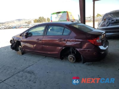 Drugie zdjęcie samochodu z przodu: 2012 HONDA CIVIC EX VIN:2HGFB2F86CH573841 - miniatura