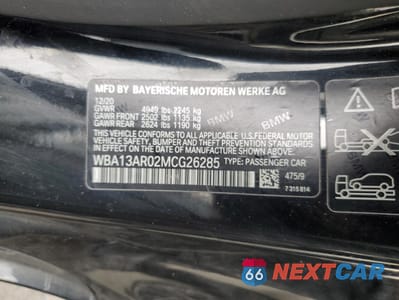 Zdjęcie 12 z 13 samochodu: 2021 BMW M440XI VIN:WBA13AR02MCG26285 - miniatura